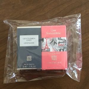Gentlemen only Givenchy and Live Irresistible